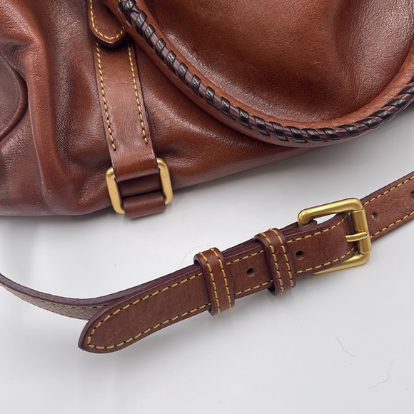 DOONEY & BOURKE Florentine Large Satchel Chestnut Brown Serial #J3856550 - Picture 12 of 16